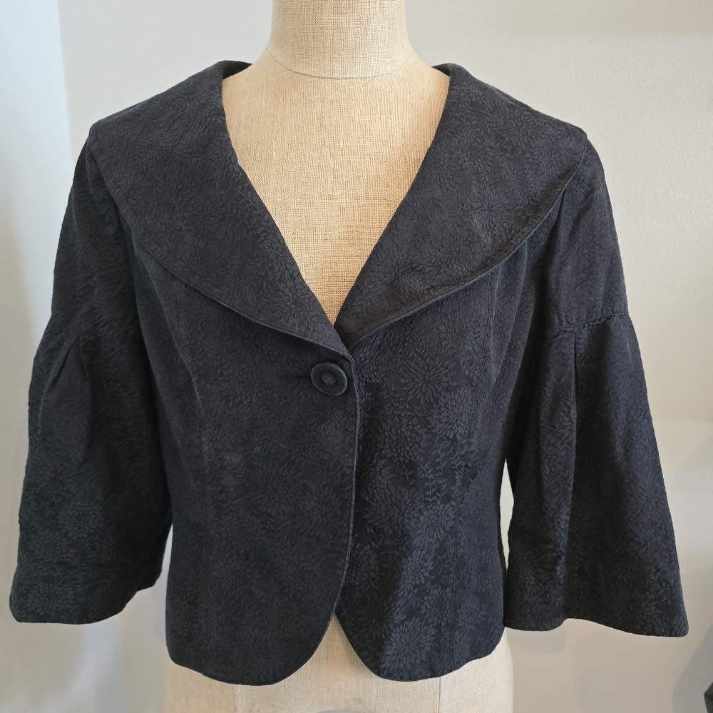 Nine West Black Floral Jacket